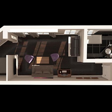 Arabel Design Apartments Berlín Habitación foto 3D rendering of a typical studio apartment